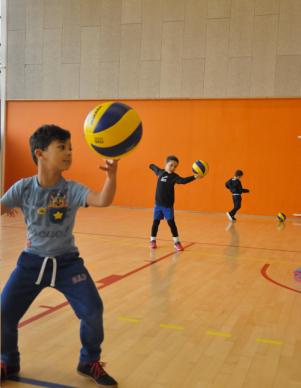 jeunes joueur de volley